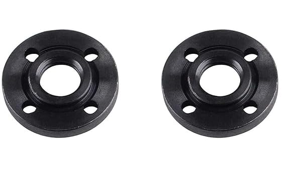 (2 Pack) N134467 Angle Grinder Nut Angle Grinder Hex Hole Flange Nuts Compatible with 636226-00 DWE402 DWE4012 DWE4120 Angle Grinder Replacement Parts - 5/8-11, black