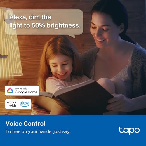 Tapo TP-Link Smart Light Bulbs, 16M Colors RGBW, Dimmable, Alexa Frustration-Free Setup, A19, 60W Equivalent, 800LM CRI>90, 2.4GHz WiFi only L531E