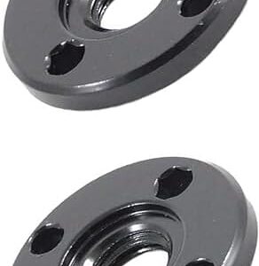 (2 Pack) N134467 Angle Grinder Nut Angle Grinder Hex Hole Flange Nuts Compatible with 636226-00 DWE402 DWE4012 DWE4120 Angle Grinder Replacement Parts - 5/8-11, black