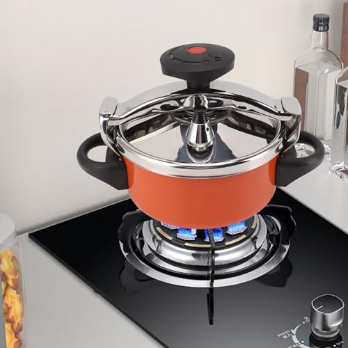 2L Stainless Steel Mini Pressure Cooker, Fast Cooking, Design with Frosted Knob and Anti Slip Handle, Efficient and Fast Cooking for Gas Stoves, Induction Stoves