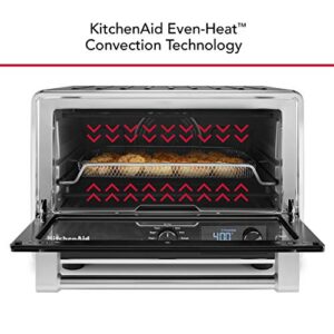 KitchenAid Digital Countertop Oven with Air Fry & Pizza Stone, KCO128CU, Contour Silver