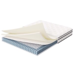 Modway Jenna 6" Innerspring and Foam Queen Mattress in White