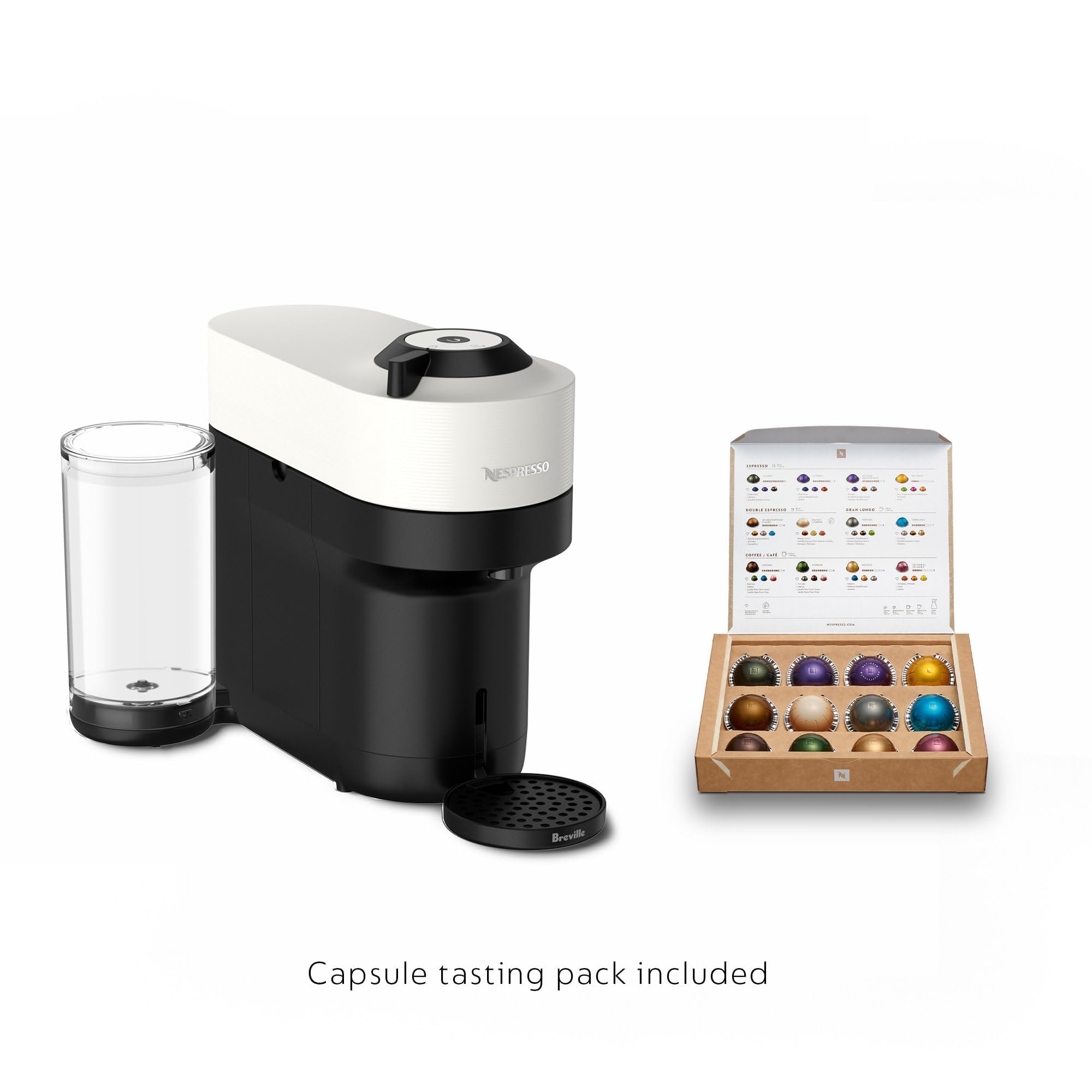 Nespresso Vertuo Pop+ Coffee and Espresso Maker by Breville, Coconut White