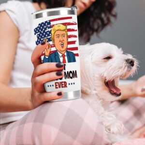 AREOK Gifts for Bonus Mom Gifts, Best Bonus Mom Ever Gifts from Daughter - Christmas Birthday Gifts for Bonus Step Mom, 20 OZ Stainless Steel Insulated Bonus Mom Tumbler Cup