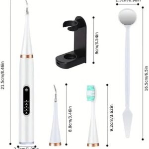 Yunbim Canident Dog Toothbrush, 5 Adjustable Strengths, IPX6 Waterproof, Removes Tartar, Ultra Soft, Reusable, Includes 2 Toothbrush Heads, Black-c