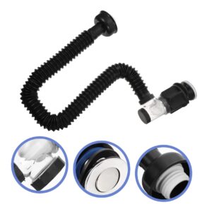 Downpipe Sink Drain Fast Draining Hose Water Bathroom Sink Plumbing Kit Bathroom Sinks Stainless Sink Flexible Drain Kitchen Drain Wall Row Suite Abs