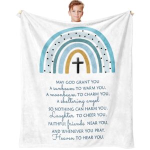 confirmation gifts for teenage boys, baptism gifts for boys throw blanket 60" x 50", boy first holy communion gifts, christening gifts for boys, boy confirmation gift, religious gifts for teen boys