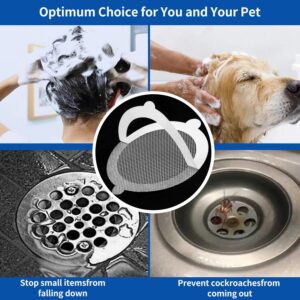 MYLFBT 36 PCS Circular Disposable Shower Drain Hair Catcher Mesh Stickers,Shower Drain Covers for Bathroom and Kitchen Sink Strainers,Suitable for Pet Hair Collection,Bathroom Essentials