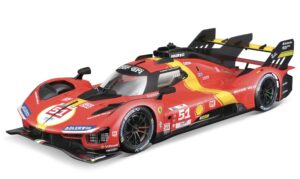 bburago 2023 ferrari 499p 3.0l turbo v6 - winner le mans in 1:18 scale #18-16301