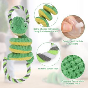 PIANG GOUER Squeaky Dog Toys,Durable Tough Dog Toys,Stuffed Animal Dog Chew Toy with Durable Soft Fabric,Interactive Rope Dog Toys for Small, Middle and Large Dogs Plush Dog Toys,Crocodiles