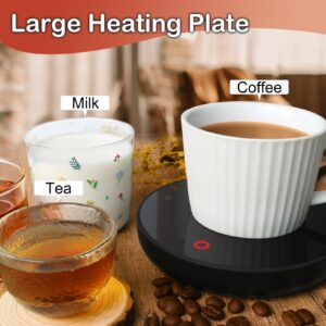 Large Candle Warmer Plate, Coffee Mug Warmer with Timer, Electric Wax Melt Warmer for Scented Wax, Home Fragrance Candles Jar Warmer Safely Releases Scents Without a Flame