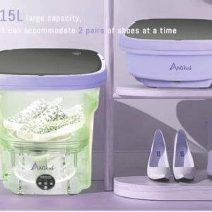 Portable washing machine clothes washer laundry machine clothes washing machine washing portable machine laundry machine washer mini washing machine mini laundry machine clothes washer (Purple 15L)