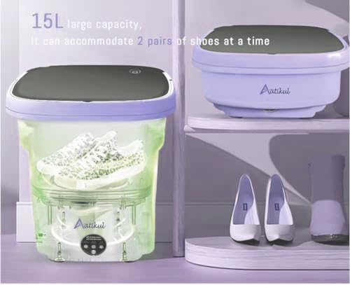 Portable washing machine clothes washer laundry machine clothes washing machine washing portable machine laundry machine washer mini washing machine mini laundry machine clothes washer (Purple 15L)