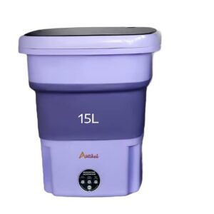 Portable washing machine clothes washer laundry machine clothes washing machine washing portable machine laundry machine washer mini washing machine mini laundry machine clothes washer (Purple 15L)