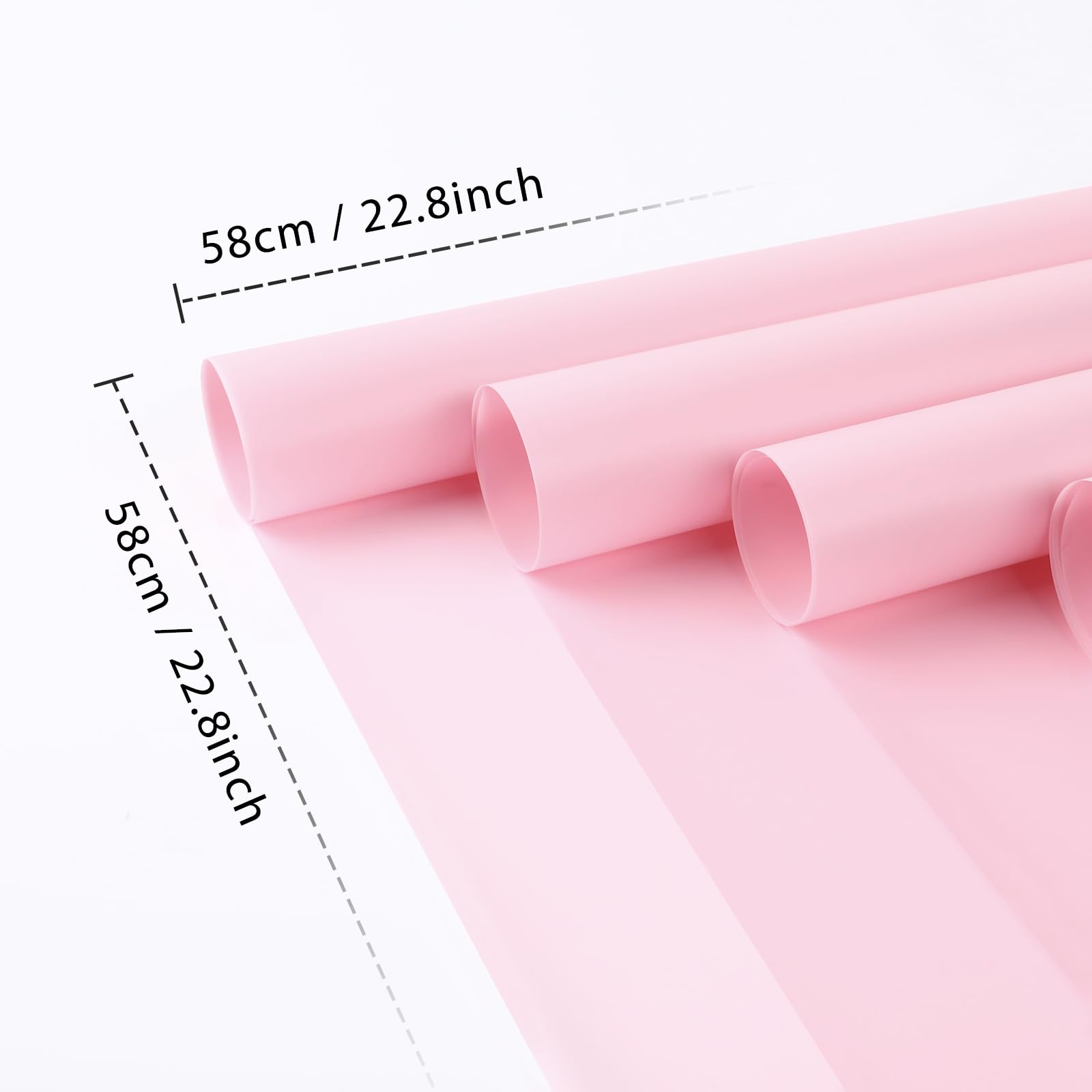 FUHITIM 20 Sheets Flower Wrapping Paper -Waterproof Floral Bouquet Wrapping Paper Used for DIY Crafts, Gift Packaging, Florist Supplies Packaging Paper for Wedding Birthday Gift (Pink)