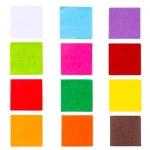 2400 pcs 2 inch 12 assorted colored tissue paper squares for colourful spring paper plate flower craft rainbow tissue paper arts, kids’ diy school project