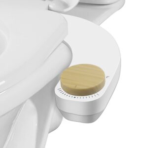 jecatiy left hand bidet, non-electric bidet attachment for toilet seat, adjustable water pressure, rear and feminine wash