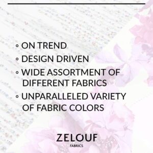 ZELOUF FABRICS Iridescent Organza | Fabric by The Yard | DIY, Sewing, Wedding, Bridal, Dress, Dance, Costume, Crafts | 7 Yard