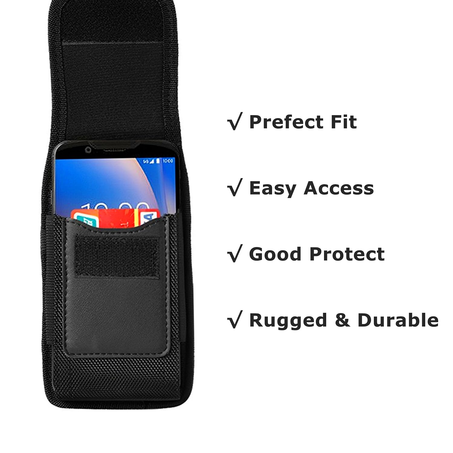 Yurmemo Scanner Holster for Zebra TC52 TC53 TC58,Carrying Case Pouch Compatible with TC21 TC26 TC51 TC57 TC57X CT60 CT40 Most Handheld Barcode Scanner for USPS,DHL,Logistics, Warehouse