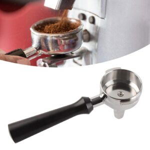 58mm Portafilter with wooden handle for milk tea and extracted tea drinks single head semi automatic brew Coffee machines (F Sandalwood)