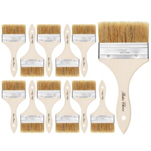 Bates- Chip Paint Brushes, 4 Inch, 12 Pack, Chip Brush, Brushes for Painting, Paint Brushes, Stain Brushes for Wood, Natural Bristle Paint Brush, 4 Inch Paint Brush, Chip Paint Brushes for Paint