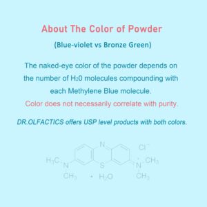 Methylene Blue Powder 6 Grams (Dark Greenish Crystalline) USP Grade - Prepare 600 mL 1% Solution