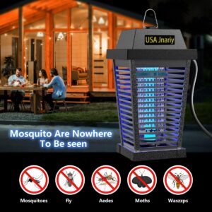 USA Jnariy Bug Zapper Outdoor, Fly Zappers Indoor Electric, Mosquito Zapper, Fly Insect Killer, Mosquito Killer, Mosquito Killer, 3 Prong Plug with 5ft Power Cord Trap Lantern