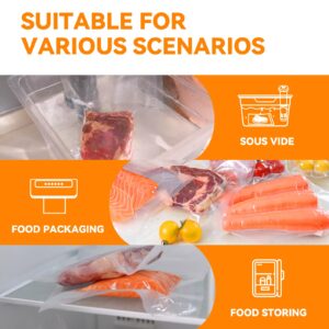 [2024 New] 6" x 10", 8" x 12" and 11" x 16" Precut Bags, 150 Count, Vacuum Sealer Bags for Food, Great for Food Storage, Sous Vide and Meal Prep, Wevac Lite