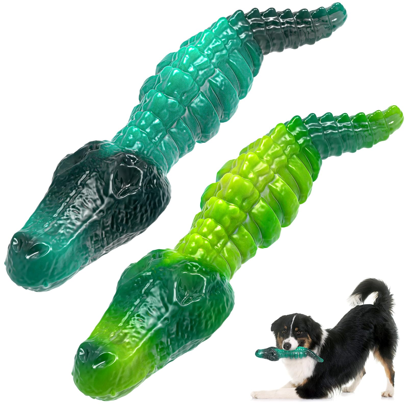 Jeefome Large Dog Chew Toys: 2 Packs Indestructible Dog Toys for Aggressive Chewers - Tough Dog Toys for Large Breeds