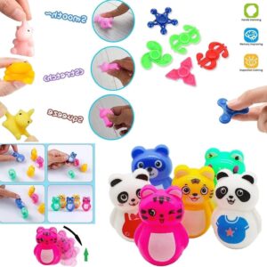 Aowrebu 116 PCS Party Favors for Kids 4-8 8-12, Pop Fidget Toys, Treasure Box Toys, Pinata Filler, Goodie Bag Stuffers, Treasure Chest, Carnival Prizes, Prize Box Toys for Kids Classroom