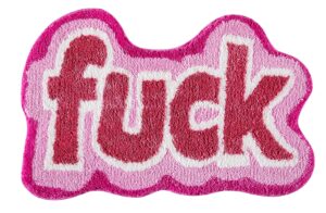 roomtalks funny cute pink bathroom rugs bath mat non slip washable 2x3 small rugs for bedroom dorm kitchen trendy fun funky cool aesthetic bedside accent rug