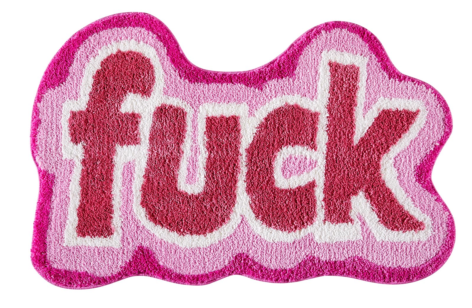 RoomTalks Funny Cute Pink Bathroom Rugs Bath Mat Non Slip Washable 2x3 Small Rugs for Bedroom Dorm Kitchen Trendy Fun Funky Cool Aesthetic Bedside Accent Rug