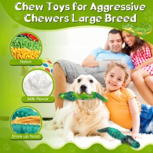 Jeefome Large Dog Chew Toys: 2 Packs Indestructible Dog Toys for Aggressive Chewers - Tough Dog Toys for Large Breeds