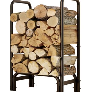 Fire Beauty Firewood Rack Log Holder,Log Storage Holder,Storage Rack,Firewood Stacker for Fireplace Indoor Outdoor(Small)