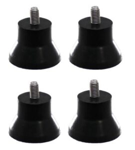 national band saw company foot, 4 pack 8mm thread, fitting berkel slicers 827a, 829a replaces 01-40829e-00093, 01-400827-00093, black, us182