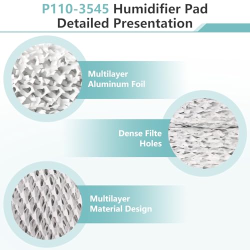 Sxkxm HC26E1004 Humidifier Pad 35 Water Panel Humidifier Filter Replacement for Honeywell Models HE260, HE265, HE360, HE365 (2 Pack)