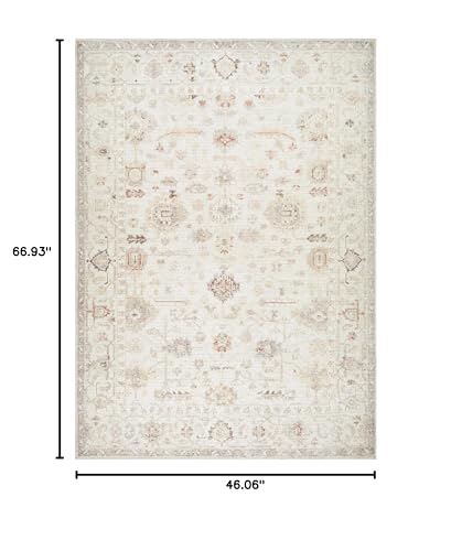 Livabliss x Our PNW Home Spokane Updated Traditional Area Rug, 3'10" x 5'7", Off-White