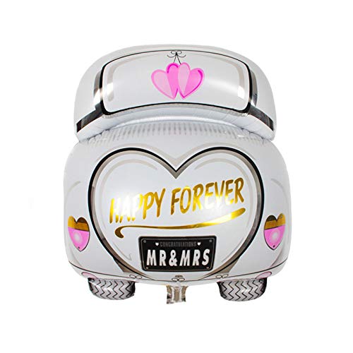 Just Married Heart Love Helium Foil Balloons Wedding Bride Groom Marriage Wedding Party Decorations