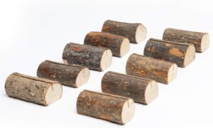 10pcs natural wood place card holder wooden log table number holders wood (10pcs long)