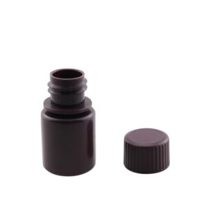 JCBIZ 12PCS 15ml Reagent Bottle Liquid Storage Container Plastic Lab Bottles Sample Bottles