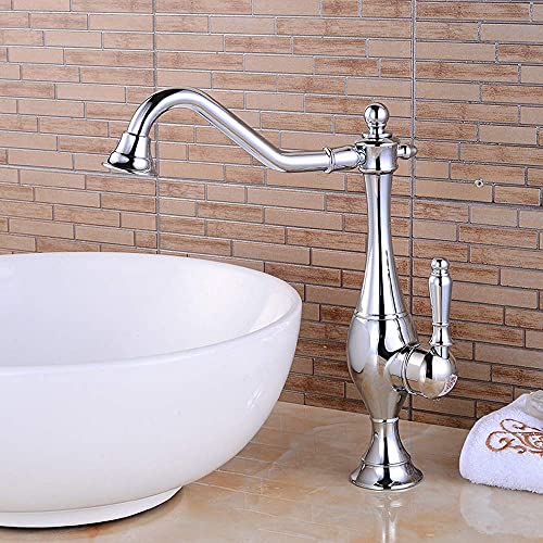 Faucets,High Grade All Chrome Faucet Lifting Kitchen Bathtub Bathroom Taps Personality Lovely Water-Tap