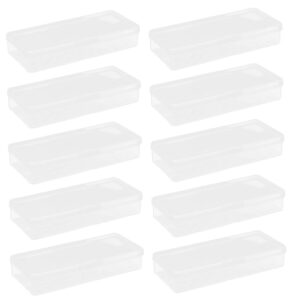 10pcs boxes blade case razor disposable storage container storage case blade disposal organiser blade disposal bucket earring razors junk box fishing gear plastic