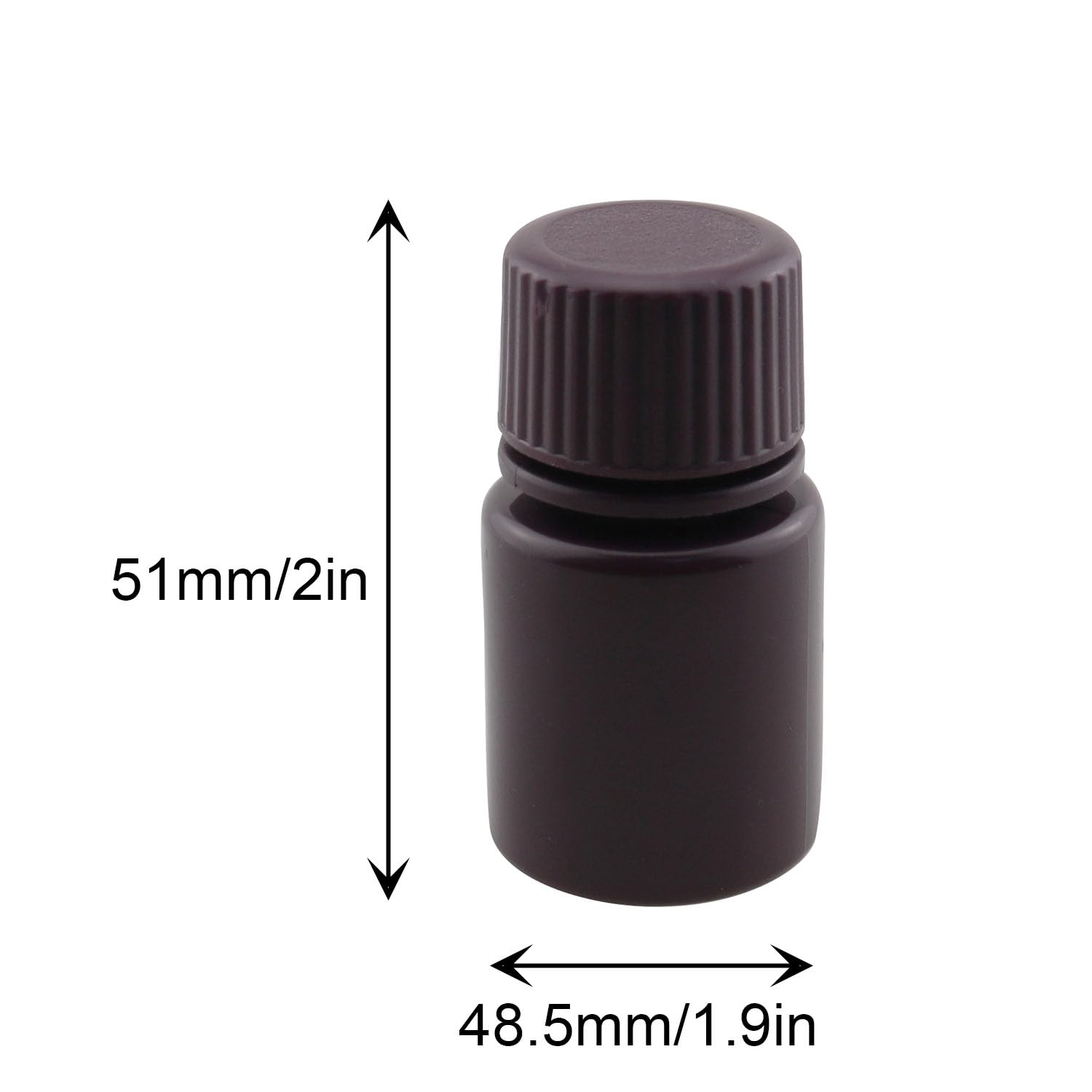 JCBIZ 12PCS 15ml Reagent Bottle Liquid Storage Container Plastic Lab Bottles Sample Bottles