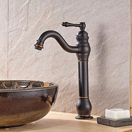 Faucets,Modern Kitchen Faucet Brass Hot and Cold Faucet Mixer Tap Bathroom Sink Mixer Taps Bathtub Mixer Taps (Oil) (Oil)