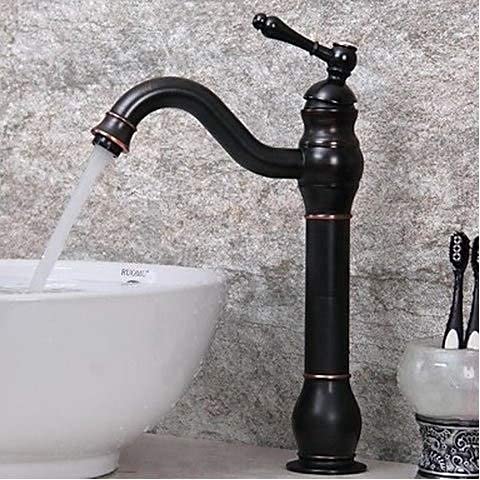 Faucets,Modern Kitchen Faucet Brass Hot and Cold Faucet Mixer Tap Bathroom Sink Mixer Taps Bathtub Mixer Taps (Oil) (Oil)