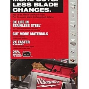 SHAFACE for Milwaukee 48-39-0601 44-7/8"" 8/10 TPI Extreme Deep Cut Band Saw Blade - 3 PK