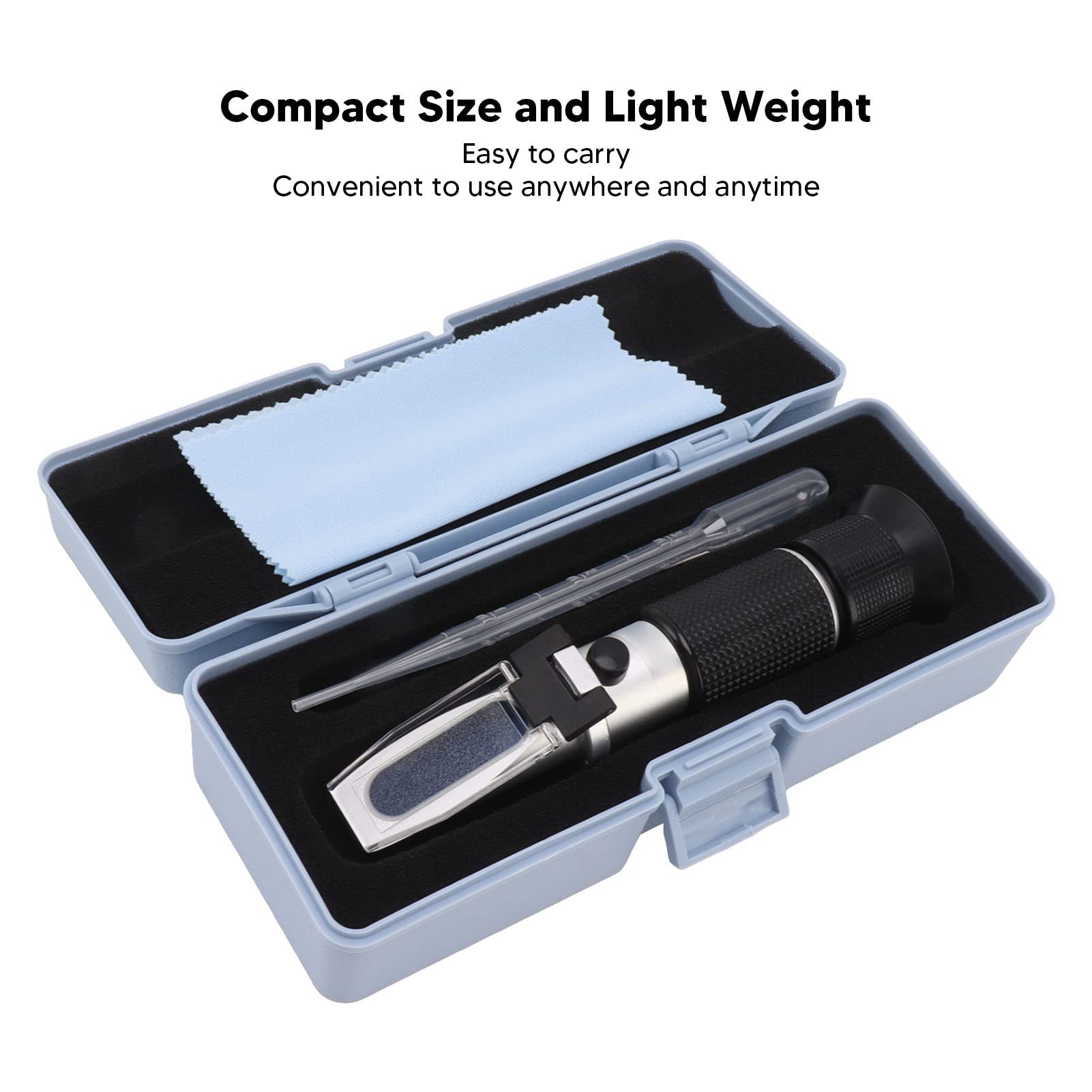 Accurate Milk Content Detector - Portable Handheld Refractometer with Automatic Temperature Compensation, Sturdy Aluminum Build, Ideal for Farmers and Dairy Enthusiasts