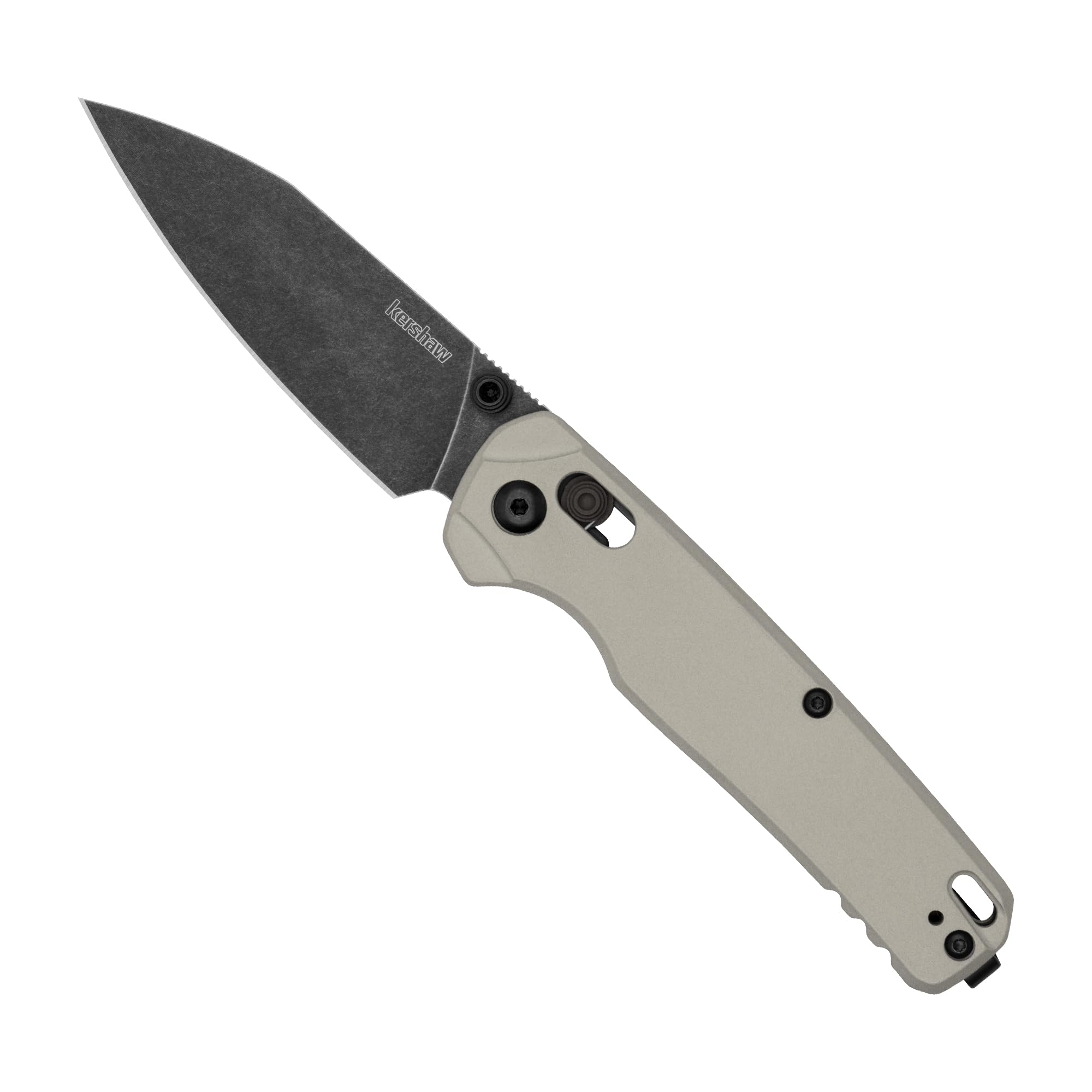 Kershaw Bel Air Pocket Knife, Made in the USA, 3.4 inch CPM MagnaCut Steel Blade, EDC Design, Duralock Locking Mechanism, Manual Folder, Black Cerakote Blade, Pocketclip