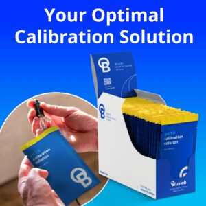 Bluelab pH 7.0 Calibration Solution Sachets - Ideal for pH pH Pens & pH Probes for Precise Meter & Probe Accuracy, 18 ml Each, for Hydroponics, Gardening, Growing Tents - 30 Sachet Box