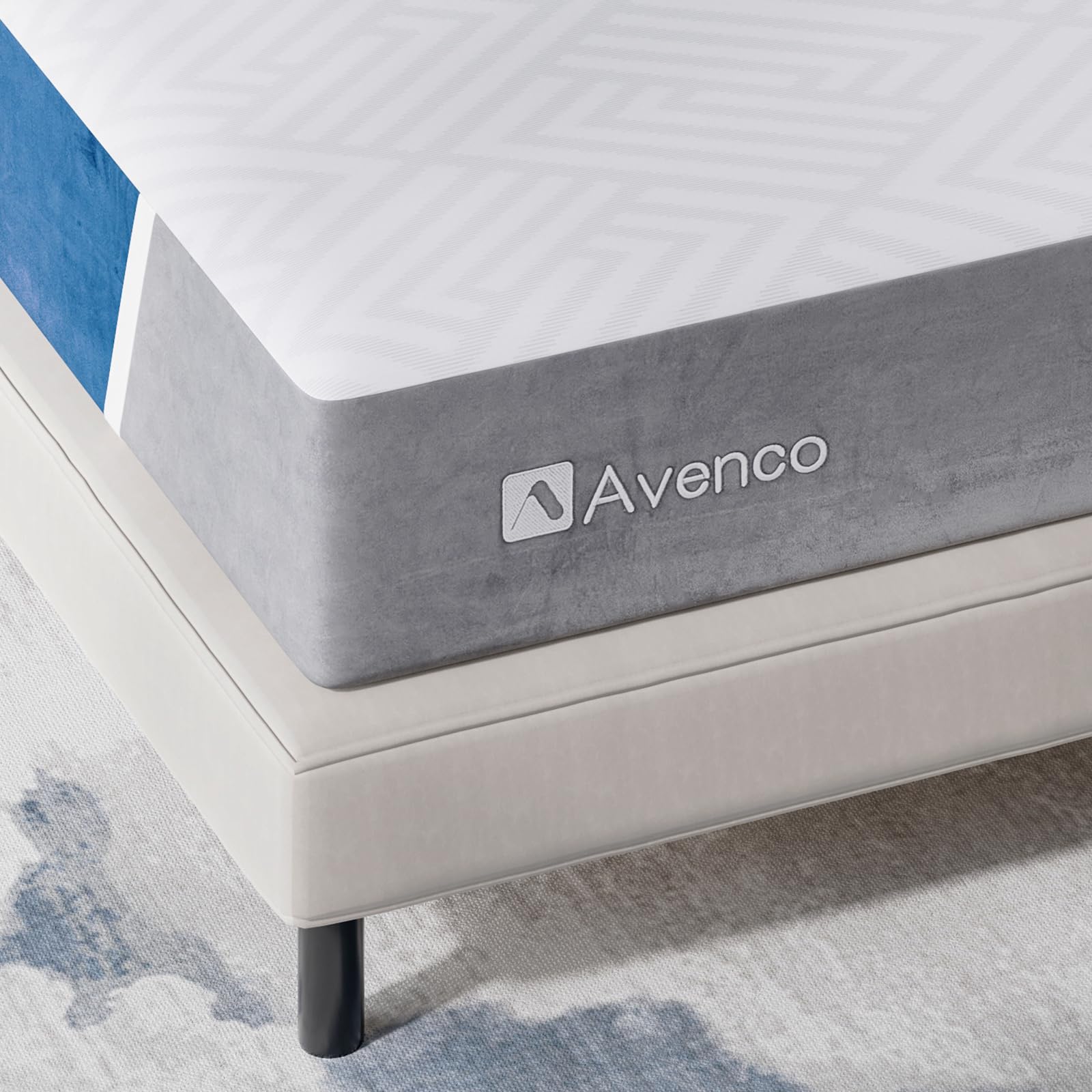 Avenco King Size Mattress, 14 inch King Mattress with Gel Memory Foam, Medium Firm, Mattress in a Box, Pressure Relief & Motion Isolation, CertiPUR-US Certified